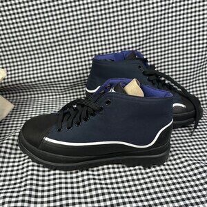 CAMPER NWOB Twins Chunky Navy Blue Black Boots Classic EU 42 / US Men's 9